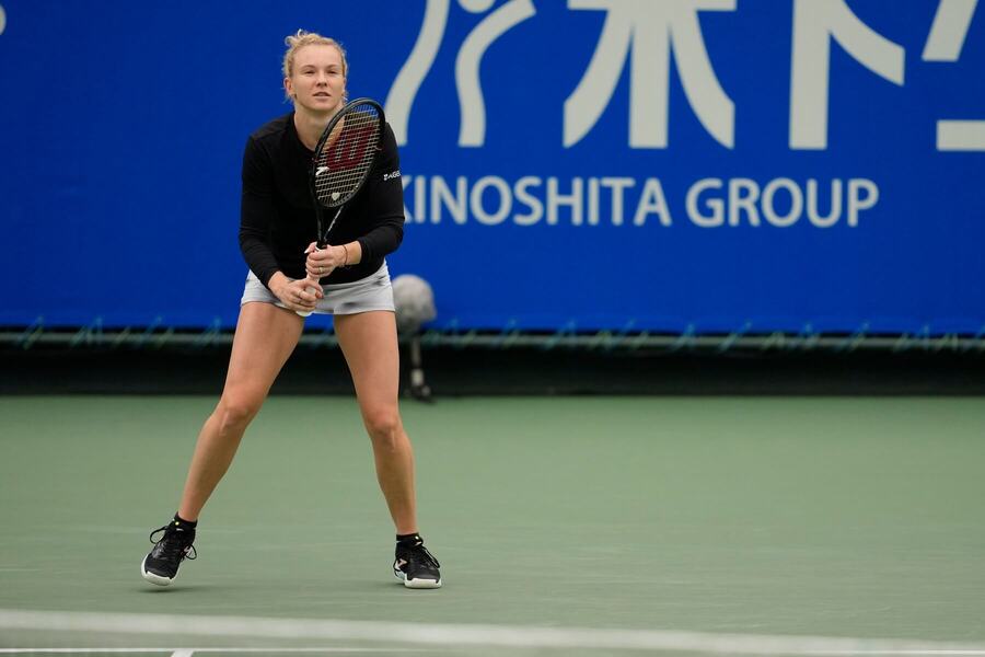 Kateřina Siniaková během čtvrtfinále turnaje WTA 250 Ósaka 2026