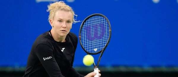 Kateřina Siniaková během semifinále WTA 250 Ósaka 2026