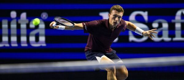 Jiří Lehečka během utkání turnaje v Basileji